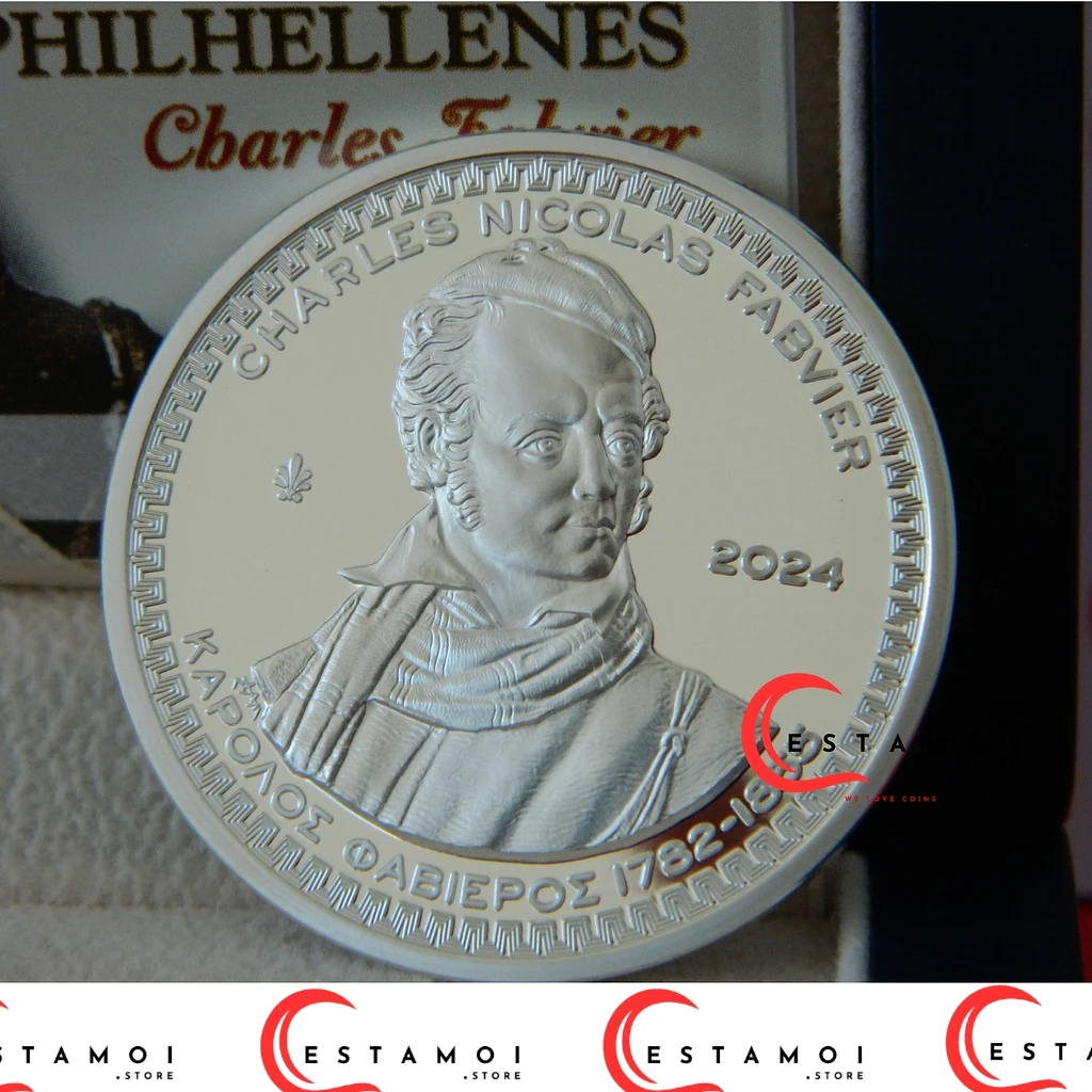 Greece 2024 €10 Greece, 2024, 10 Euro, Silver Proof, Philhellenes: Charles Fabvier coin