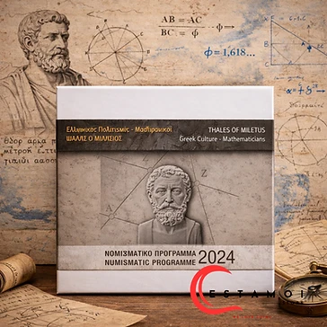 Greece 2024 €10 Greece, 2024, 10 Euro Coin, Silver, Proof, Thalis of Miletus