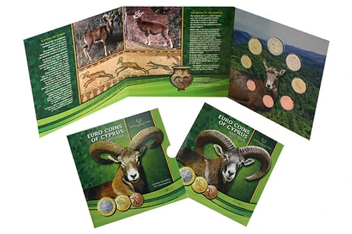 First Day Cover 2021 First Day Cover, All Cyprus Euro Coins BU,2021, Official Issue bimetallic