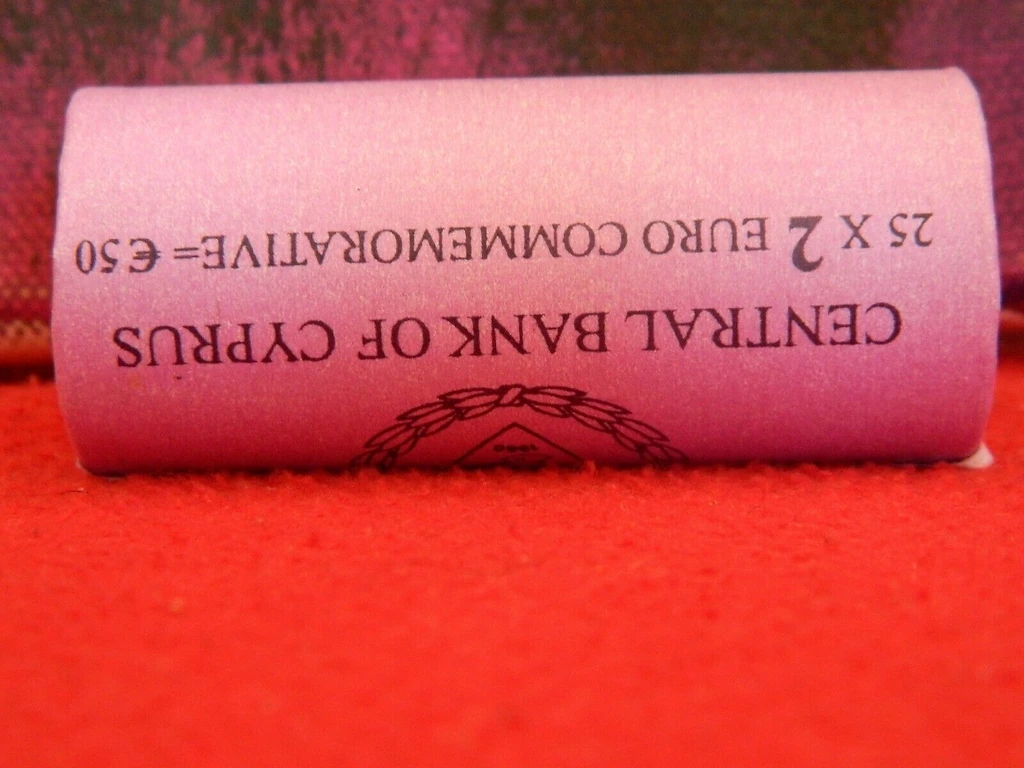 Cyprus 2009 €2 Cyprus, 2009 2 euro Roll, 25 Coins, EMU bimetallic