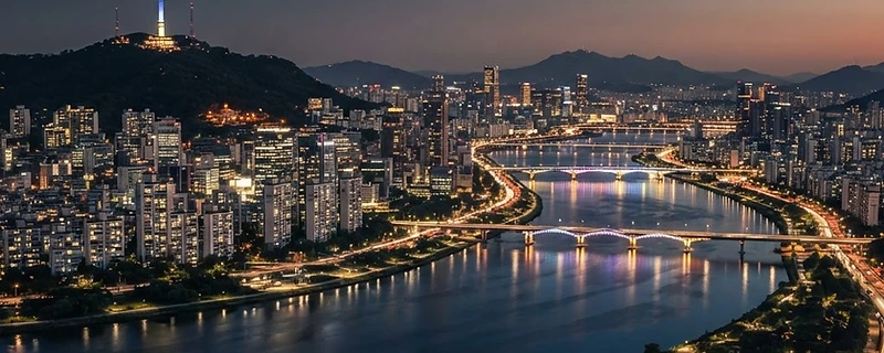 Modern Seoul skyline
