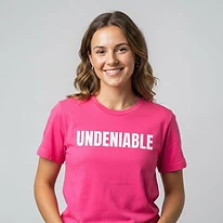 UNDENIABLE Neon Pink Tee — Pink