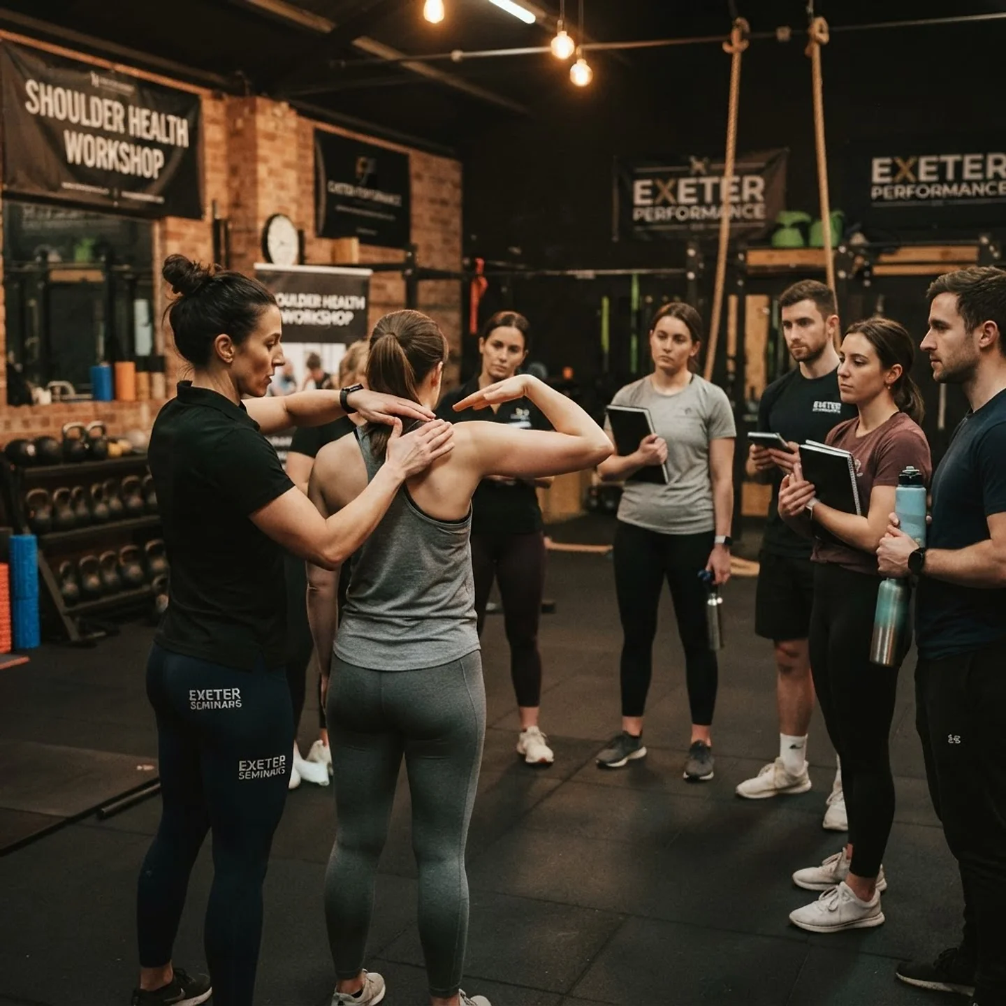 Experts en deelnemers tijdens een HumanMotion cursus