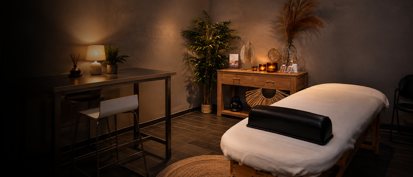 De massageruimte bij FITPRO in Laren