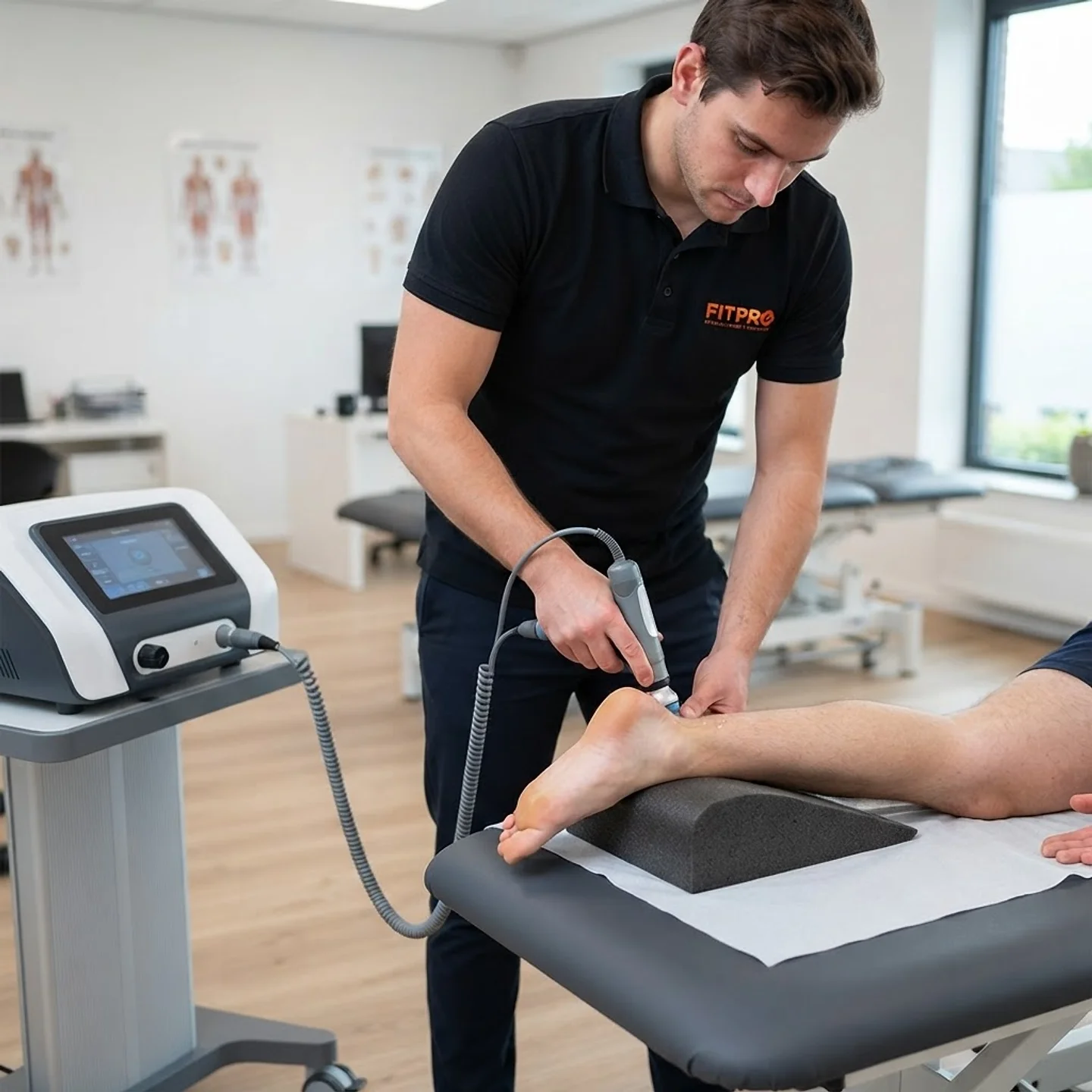 Shockwavebehandeling van de hiel bij FitPro