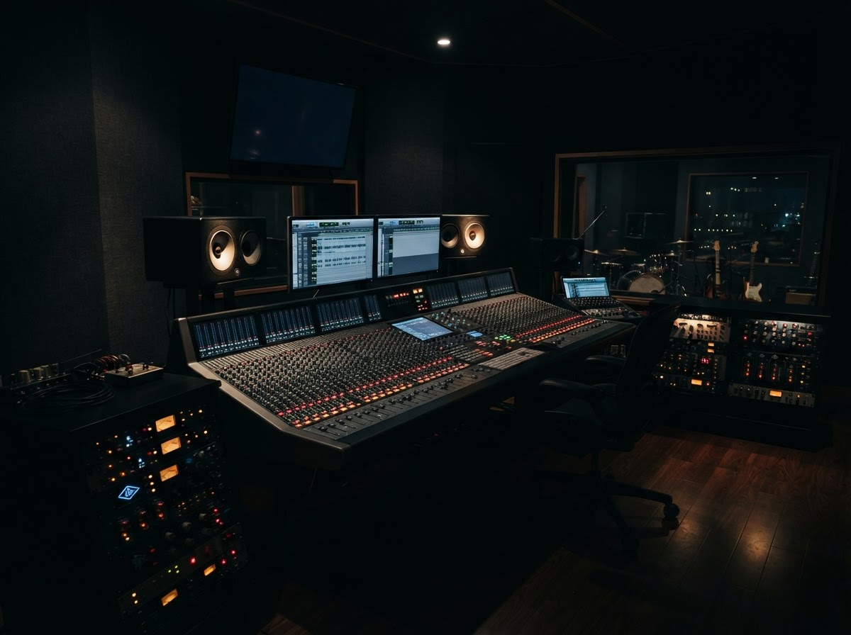 10mic10 Productions studio control room