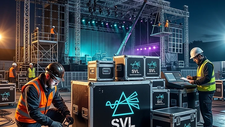 Sound Vision Lab — stage build in progress