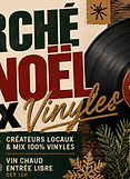 Affiche du Marché de Noël et mix vinyles au bar Shapers Club House à Marennes