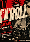 Affiche du DJ set rock de DJ Black Rackam au Shapers Club House à Marennes