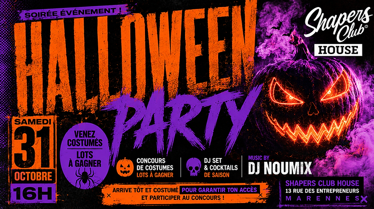Halloween Party — Shapers Club House à Marennes