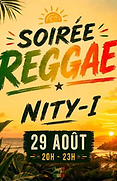 Affiche du concert reggae pop de NITY’I au Shapers Club House à Marennes