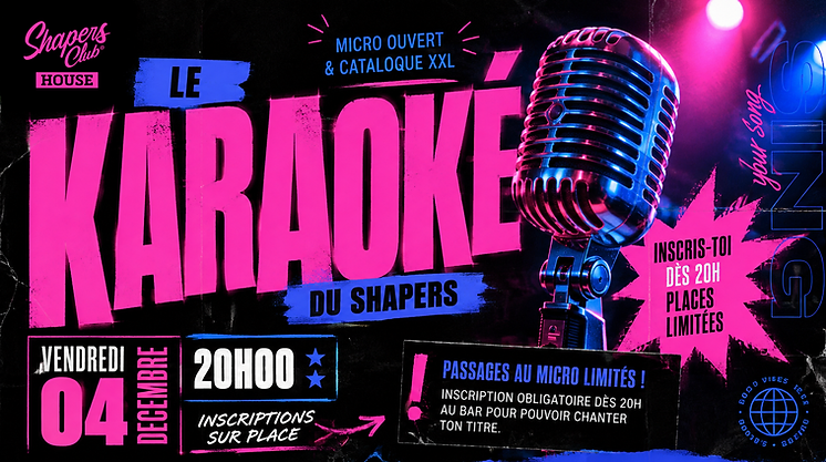 Le Karaoké du Shapers — Shapers Club House à Marennes