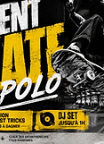 Affiche Event Skate Popolo, session skate et DJ set au bar Shapers Club House à Marennes