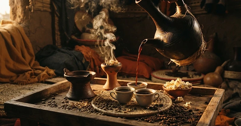 Ethiopian coffee ceremony