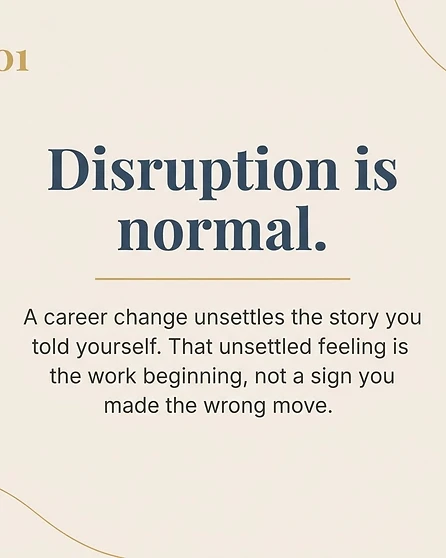 Slide 2 of 5 — Disruption is normal