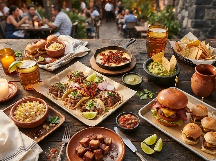 Food at Vallarta Beer Garden