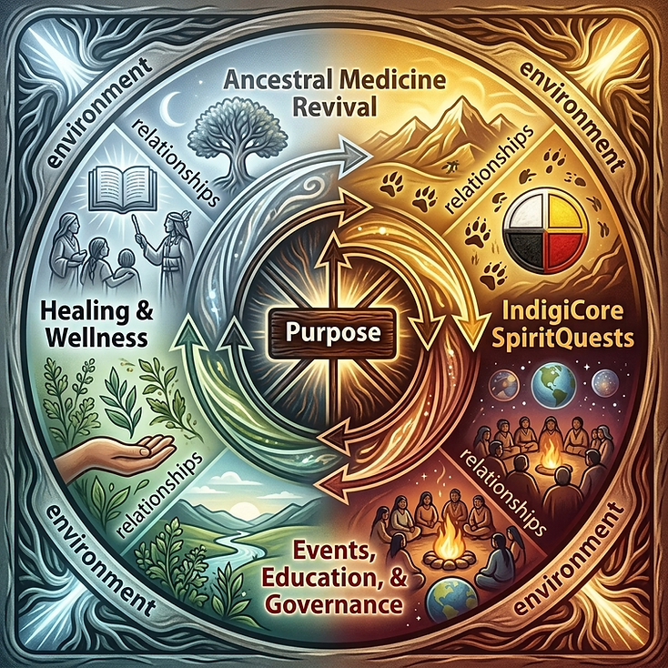 Medicine Wheel model diagram