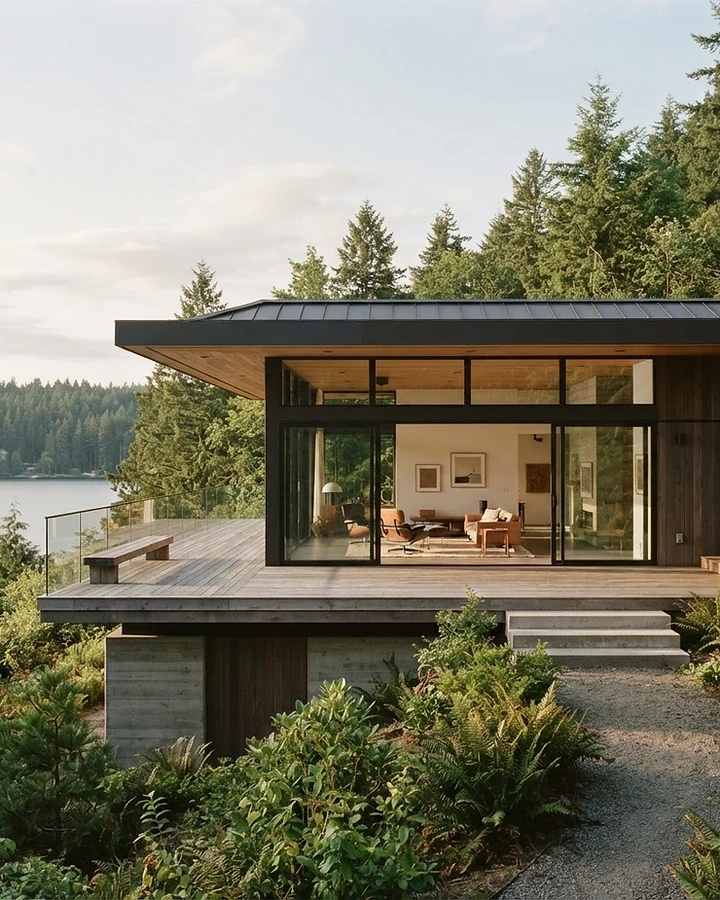 A modern Pacific Northwest home.