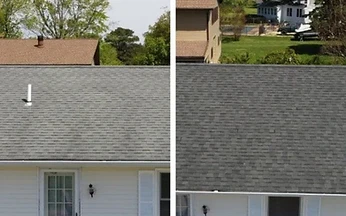 Roof rejuvenation before and after — Harlingen, TX
