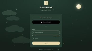 BedTyme template preview