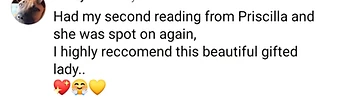 Facebook review of a second reading from Priscilla