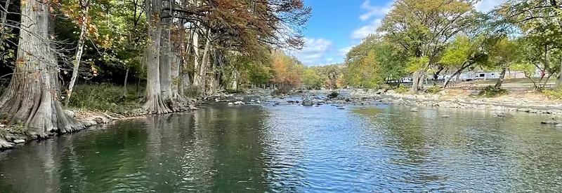 Guadalupe River at Camp Milagro in the Texas Hill Country