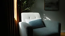 Armchair in the San Antonio therapy office