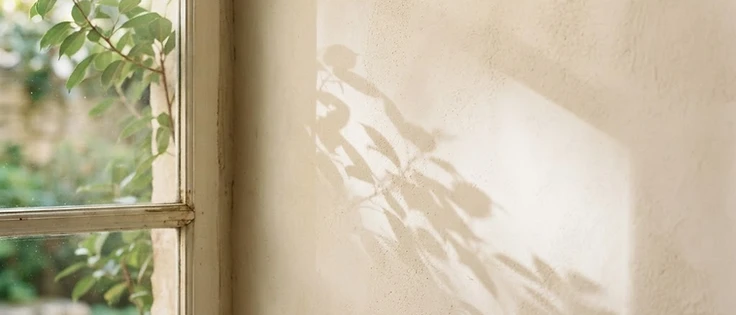 Soft window light falling across a quiet interior