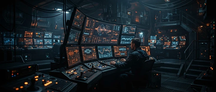 Industrial control room