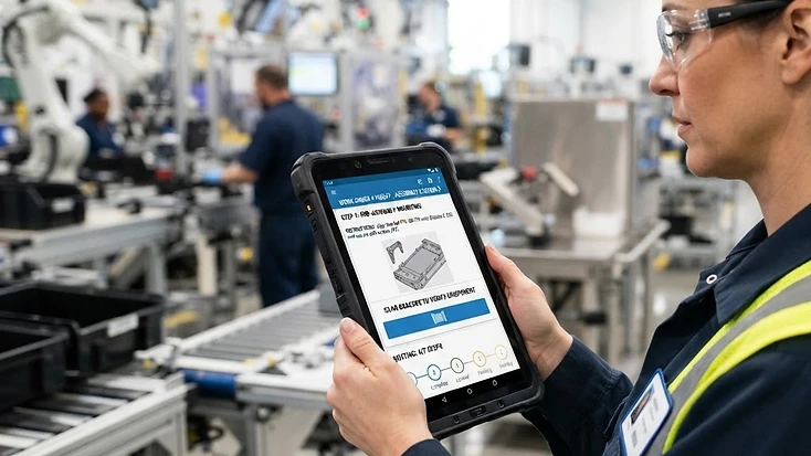 Shop Floor Operator Tablet