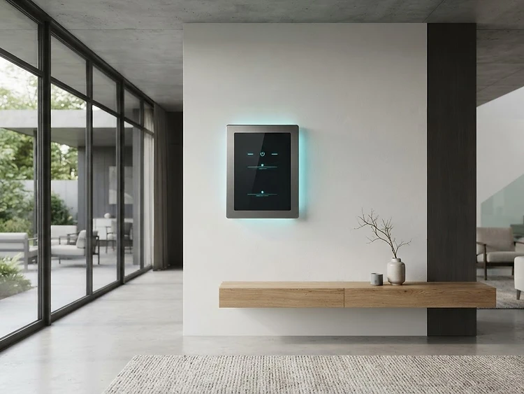 Terminale di rete in un interno moderno