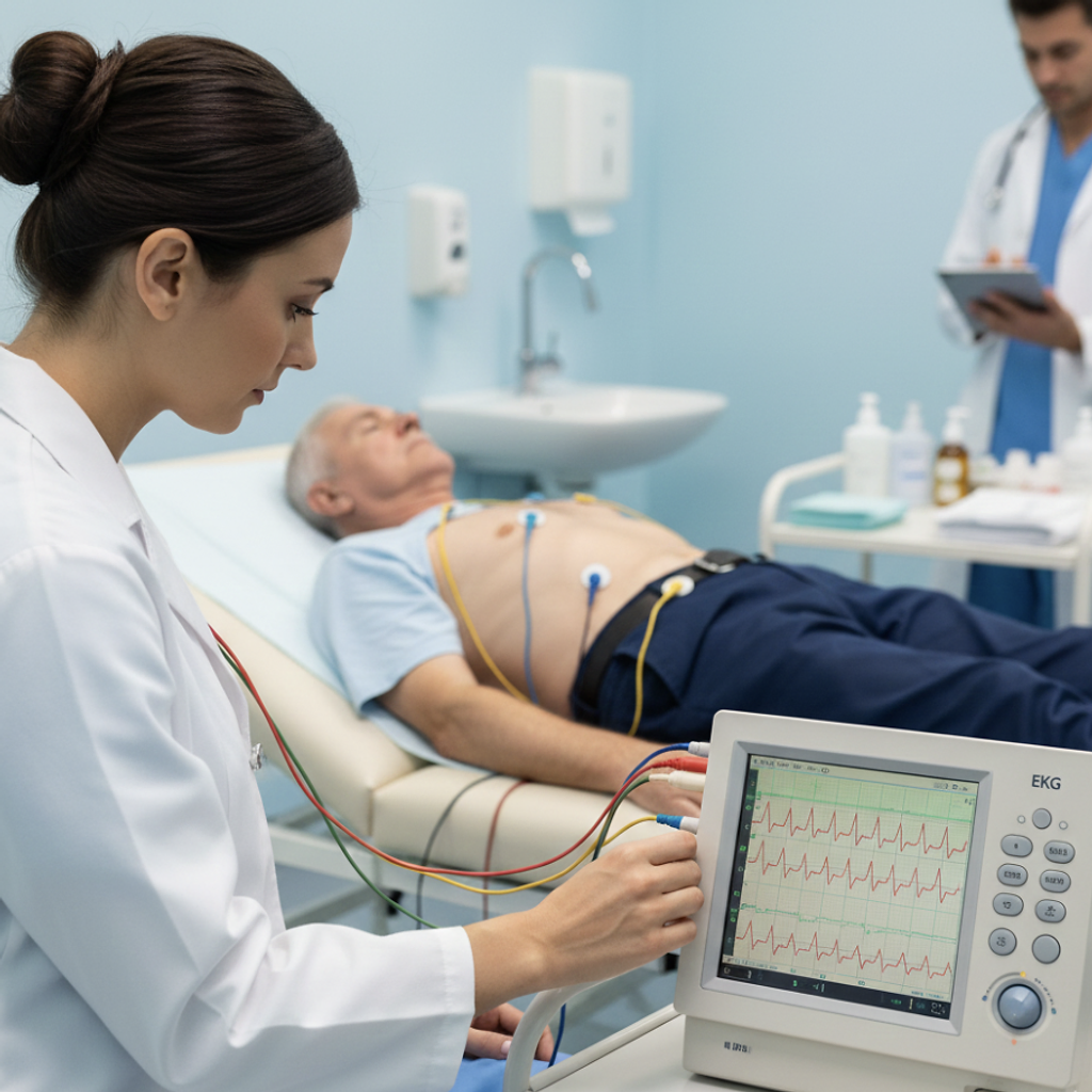 AtomicMedX cardiac monitoring during a visit