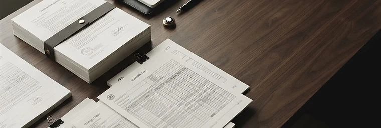 Executed construction contract documents and project administration records