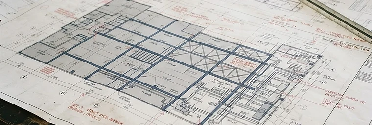 Construction documents across structural, mechanical, and architectural disciplines