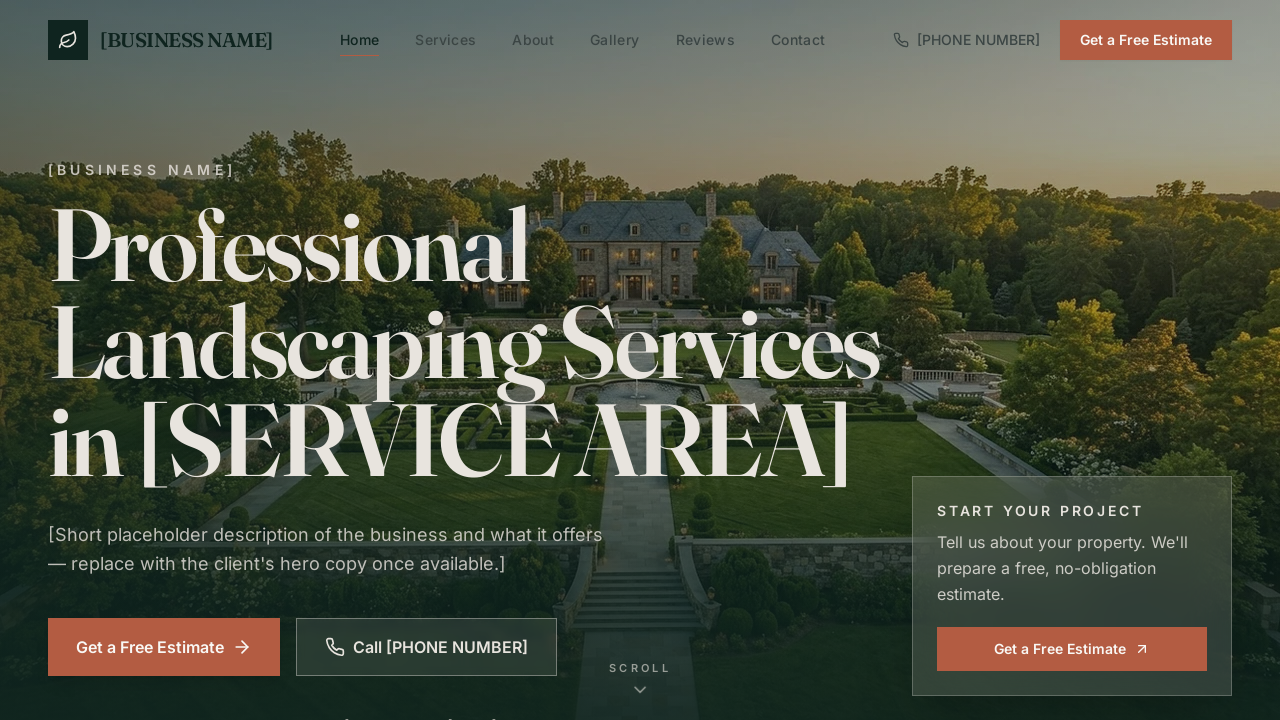 landscape demo template preview