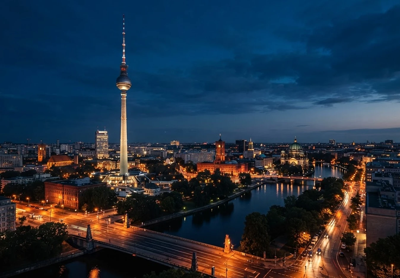 Berlin au crépuscule