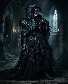 The Raven — Feathered Cowl & Beaked Mask