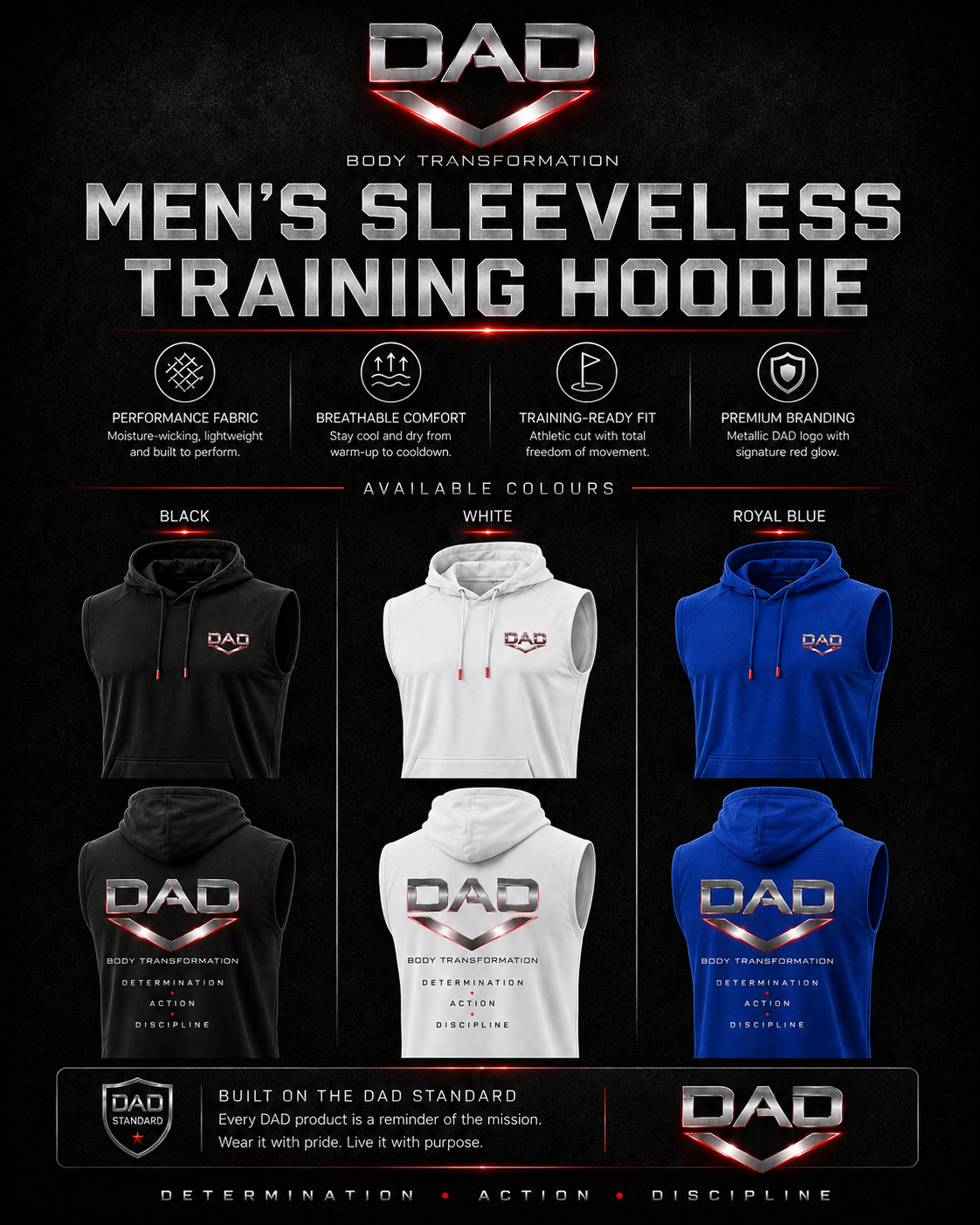 Men's Sleeveless Training Hoodie