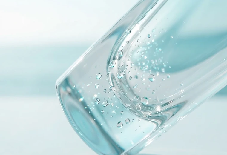 Light refraction on clean glass