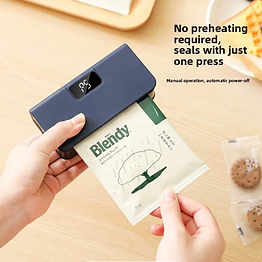 Sealing a coffee sachet with one press