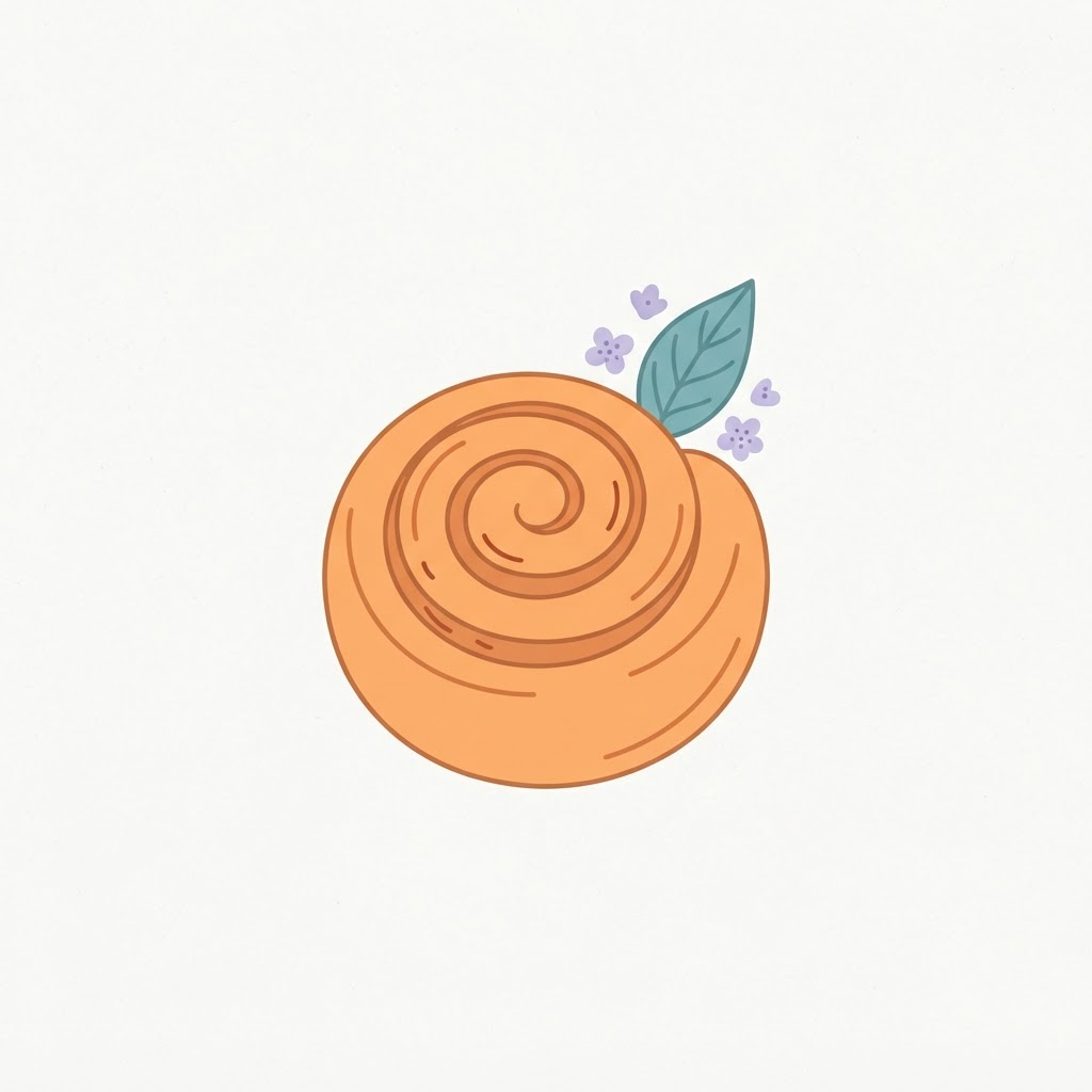 StellaEats cinnamon-swirl brand motif