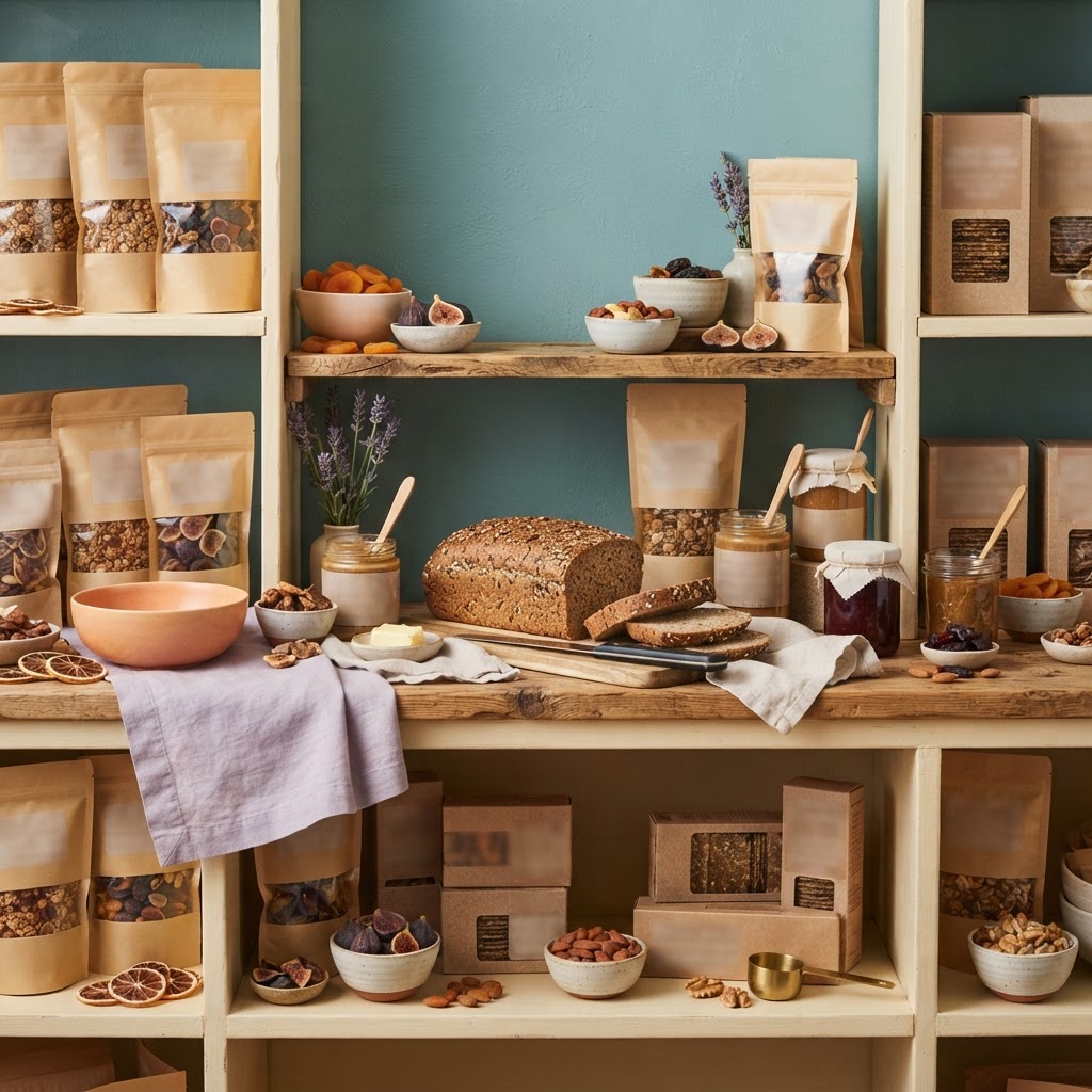 A curated marketplace of StellaEats partner products — snacks, pantry staples, and wellness foods