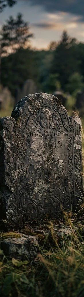 Archival-style memorial imagery used for the Kinthria demonstration
