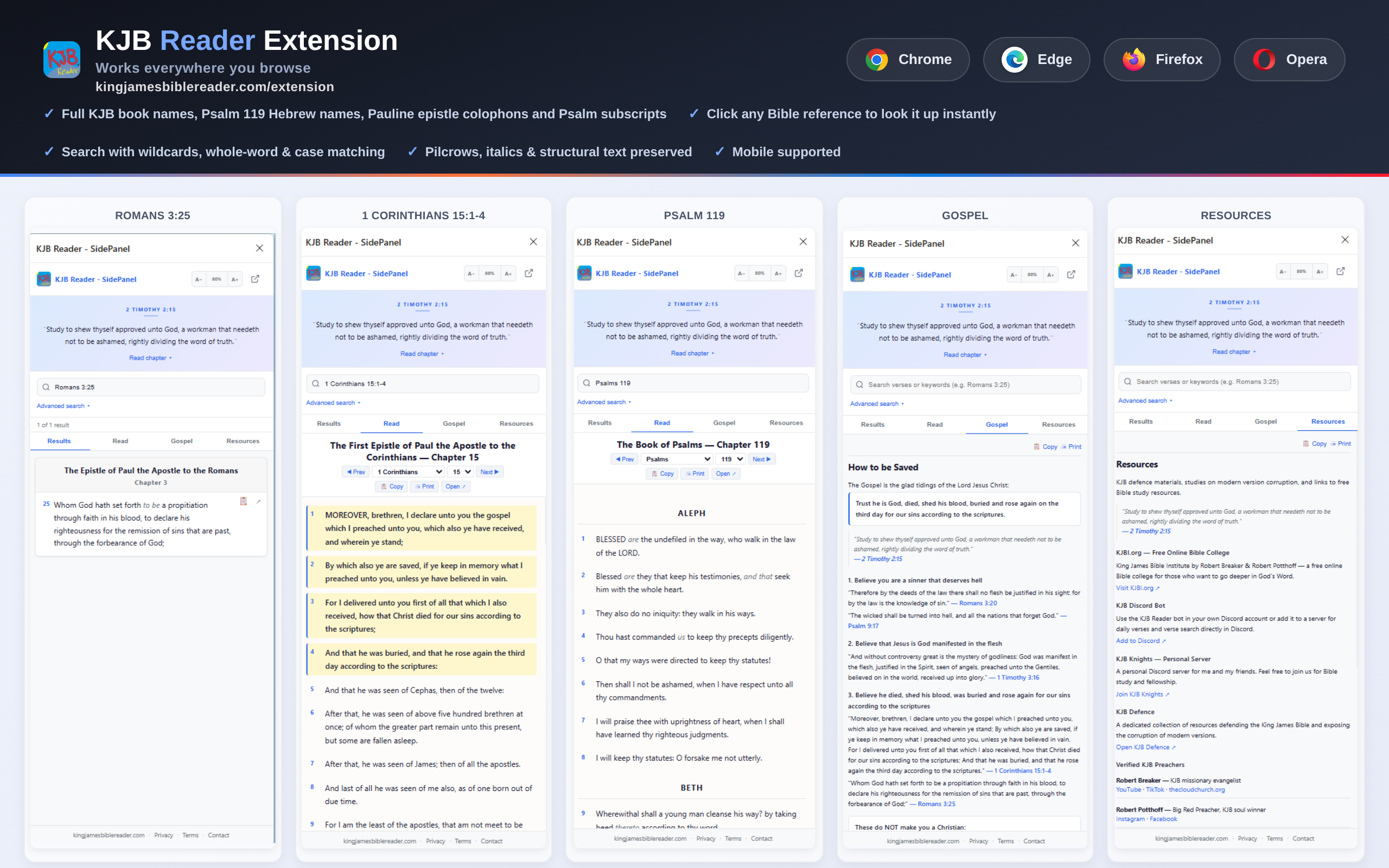 KJB Reader Extension preview