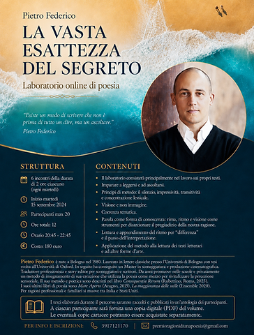 Locandina — La vasta esattezza del segreto