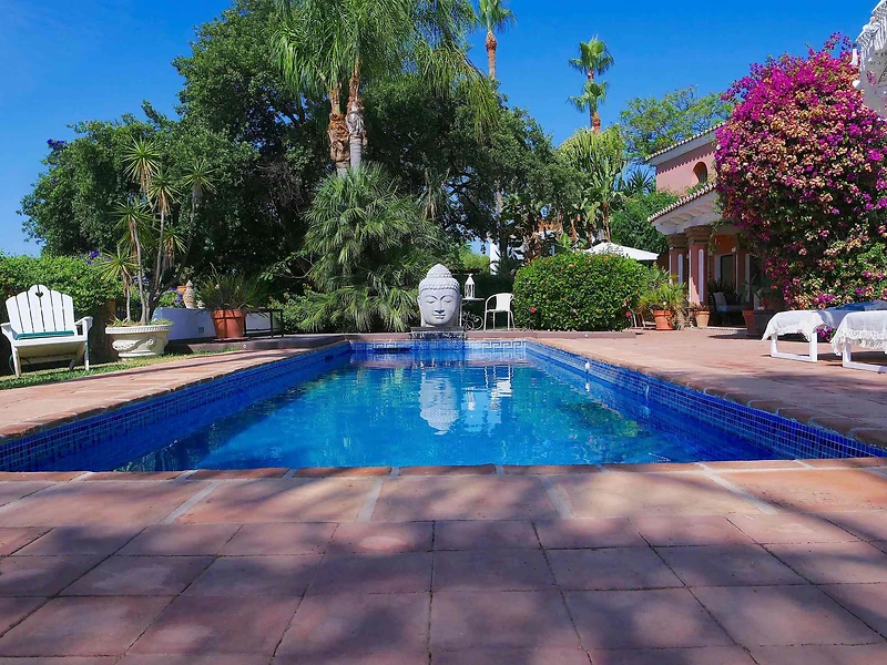 La Querencia villa and private pool amid gardens