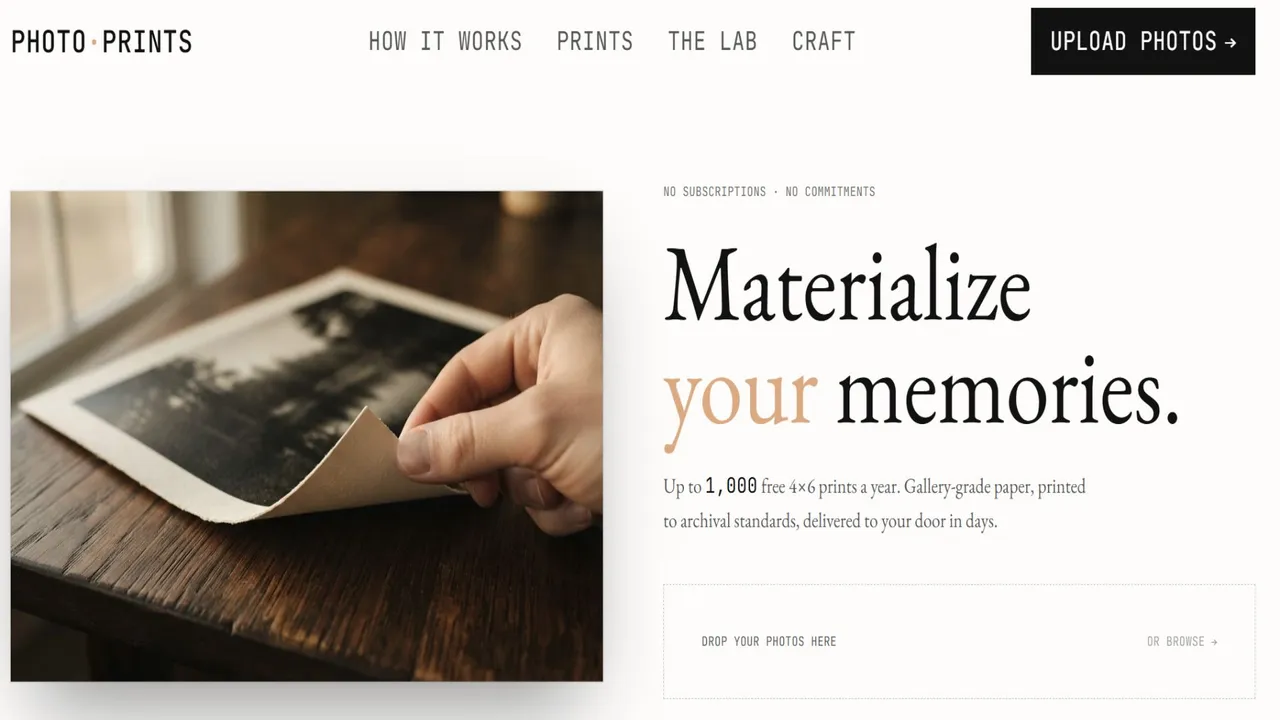 Photoprints template preview