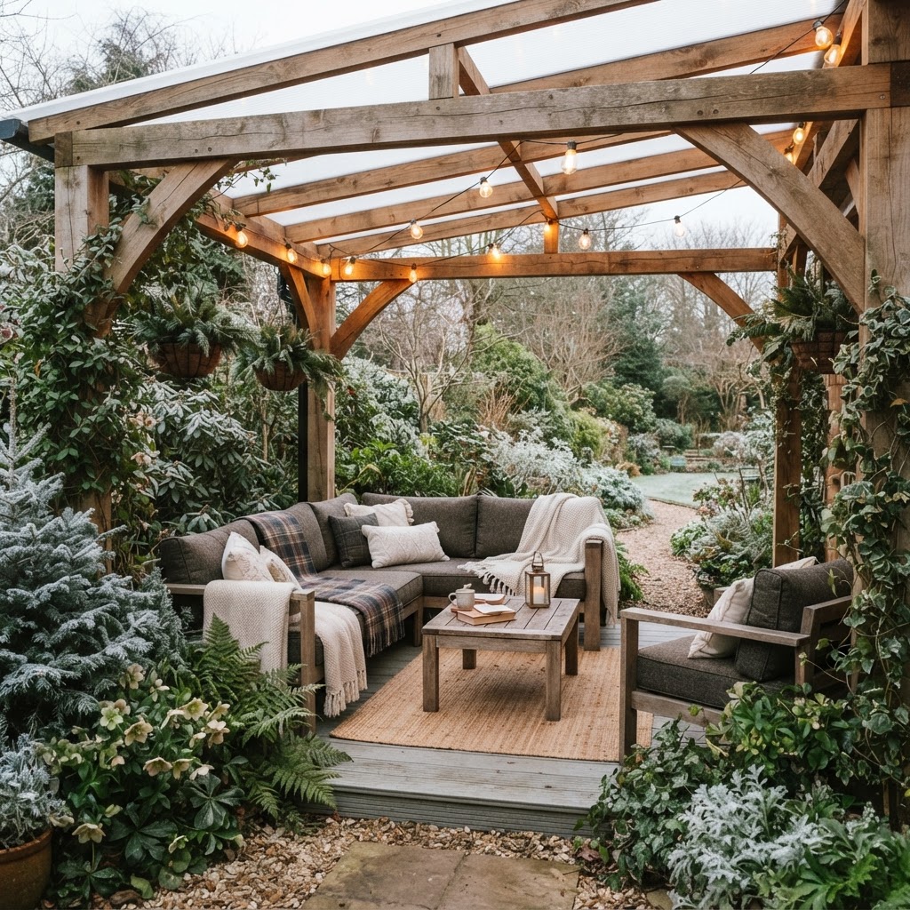 Making the Most of Your Outdoor Space This Winter: Covered Seating, Pergolas & Shelters