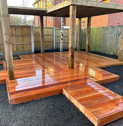 Timber Pergola & Raised Decking