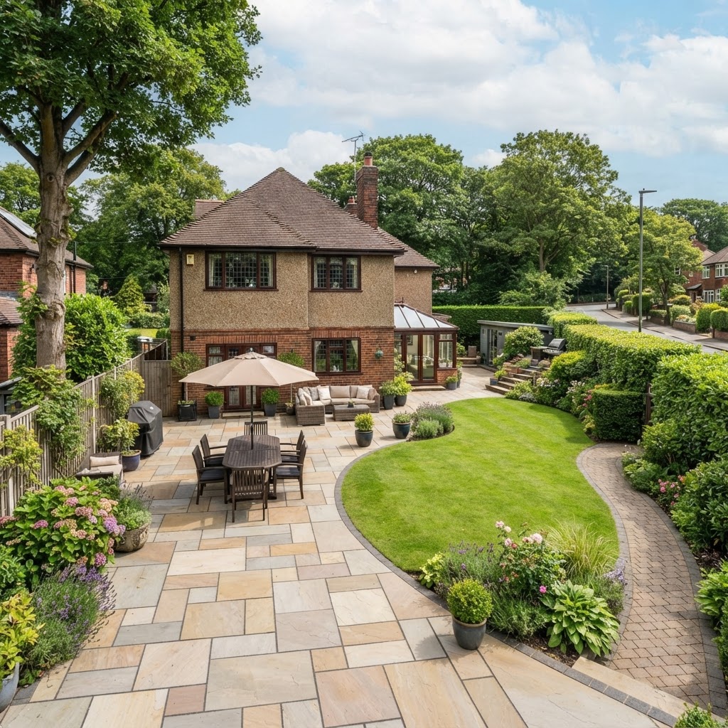 Hard Landscaping in Cheadle Hulme: Patios, Driveways & Garden Design for Stockport's Sought-After Suburb